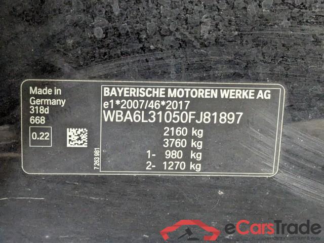 BMW 3-Serie Touring ´18 Baureihe 3 Touring 318 d Advantage 2.0 110KW MT6 E6d #5