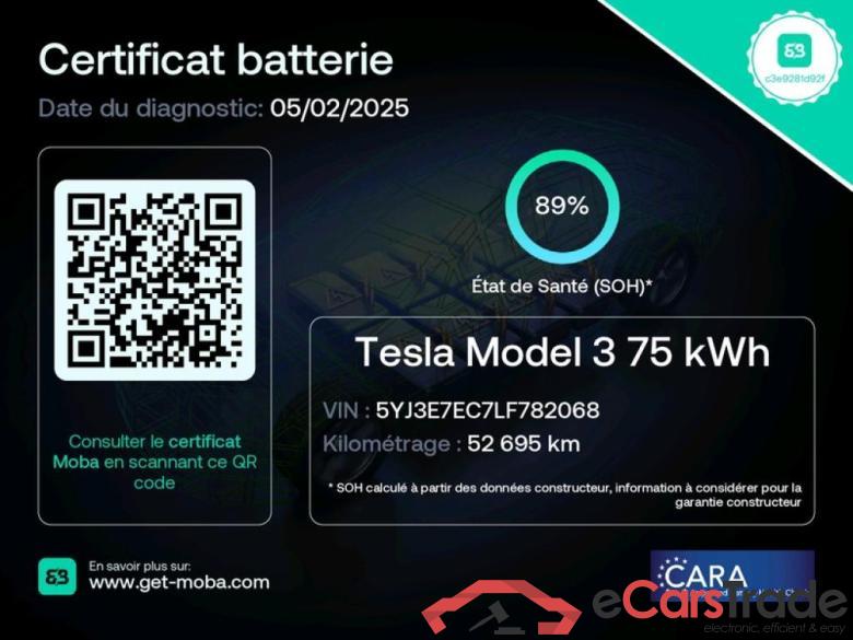 Tesla Performance with PUP AWD with Upgrade TESLA Model 3 / 2018 / 4P / Berline Performance with PUP AWD with Upgrade #2