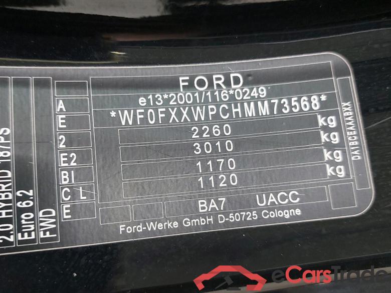 FORD - FOR MONDEO CLIPPER 2.0 HEV 187PK AT Titanium HEV Pack Signature & ST Line & Removable Trailer Hook * HYBRID * #6