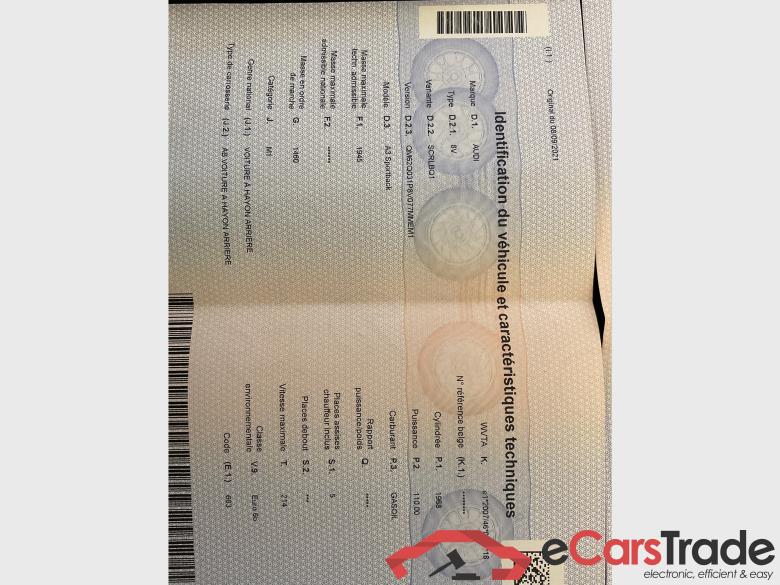 AUDI A3 Sportback Audi A3 Sportback Ambition 2.0 TDI quattro 110(150) kW(ch) 6 vitesses #5