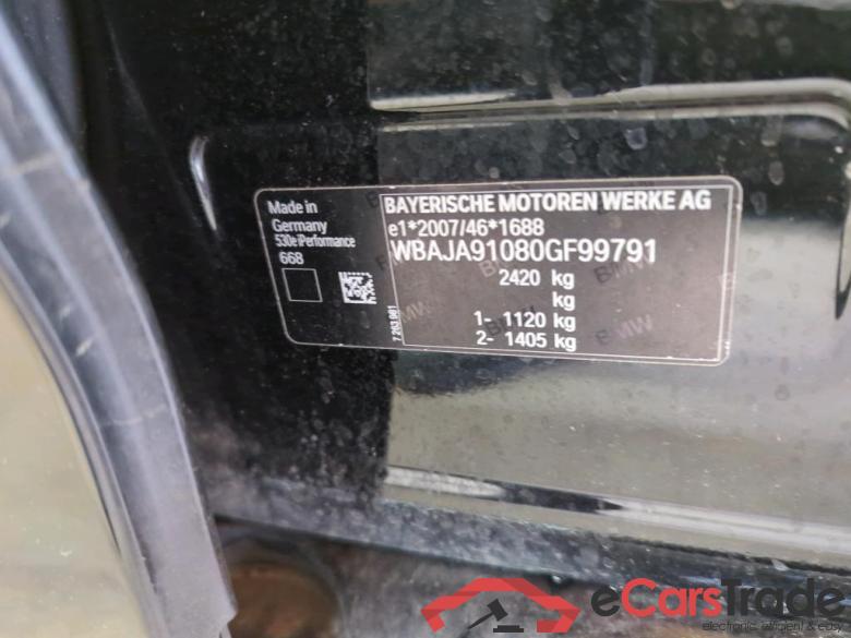 BMW 5-Serie ´16 Baureihe 5 Lim. 530 e Sport Line 2.0 185KW AT8 E6dT #4