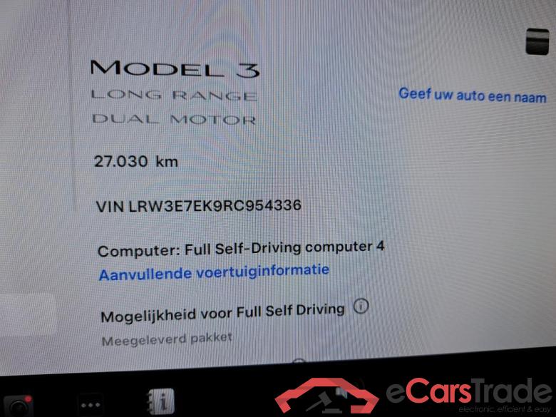 TESLA - TES MODEL 3 Long Range AWD 498PK With Self Driving Capability & 19 Inch Nova Wheels   * ELECTRIC * #5