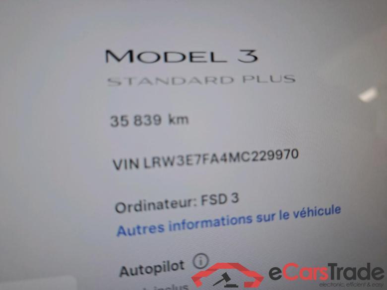 Tesla Autonomie Standard Plus RWD TESLA Model 3 / 2018 / 4P / Berline Autonomie Standard Plus RWD #6