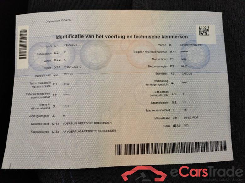 Peugeot Rifter 1.5 BlueHDi 130 S/S Allure Pack Long 5d #6