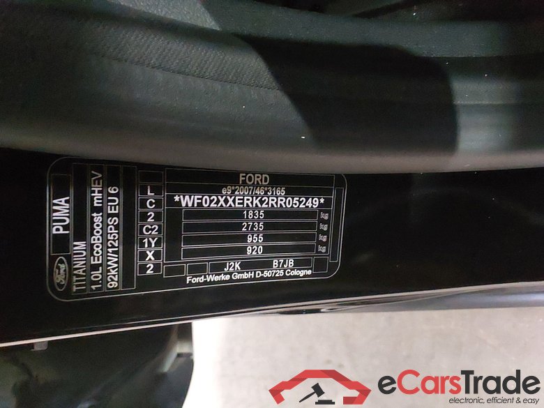 FORD Puma 1.0 EcoBoost mHEV 125cv Automático S6.2 Titanium #5