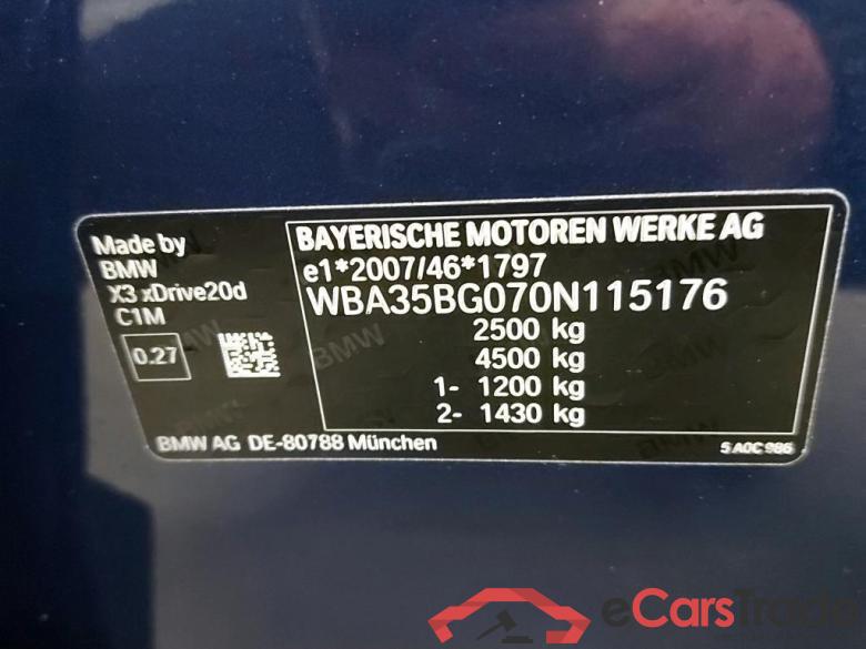 BMW - BMW X3 xDrive20dA 163PK Business Edition With Vernasca Sport Seats & Comfort Access & Travel Pack #6