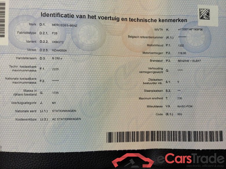 Mercedes-Benz B-Klasse B 250 e Business Solution 5d #4