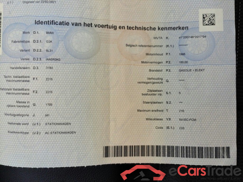 BMW 3 Reeks Touring 318dA (100 kW) 5d #3
