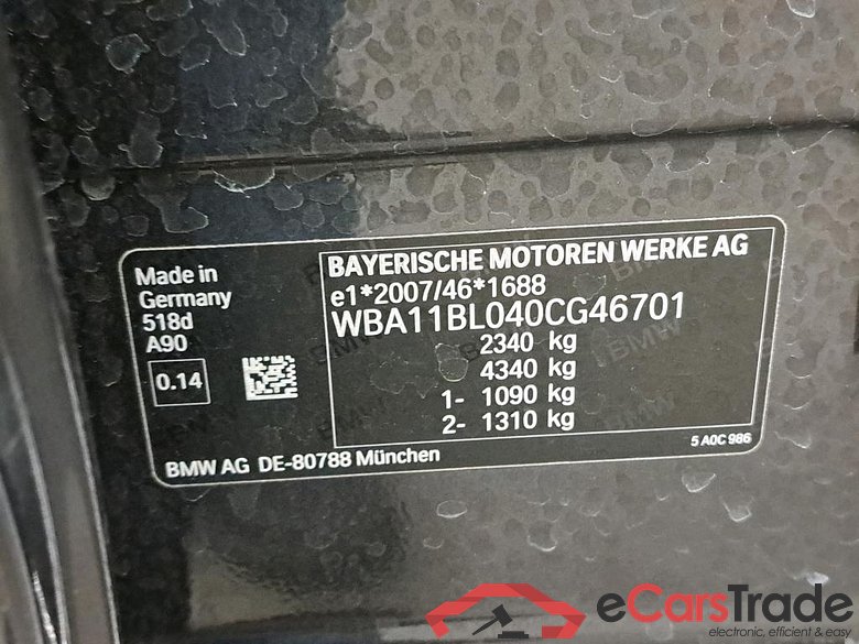 BMW - BMW 5 BERLINE 518dA 136PK Business Edition With Dakota Heated Seats & Sunroof #6