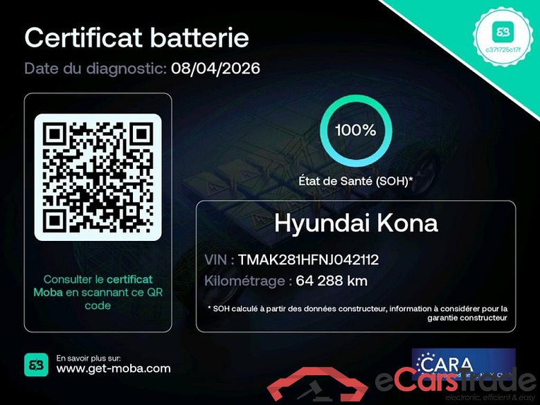 Kona Intuitive Electrique 2WD 39kWh BVA #3