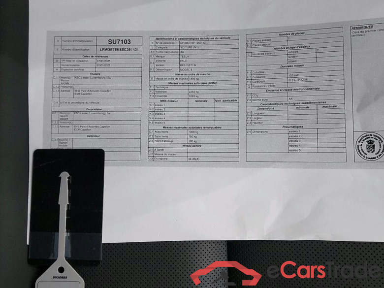 TESLA - TES Model 3 Long Range AWD 392PK  * ELECTRIC * #4