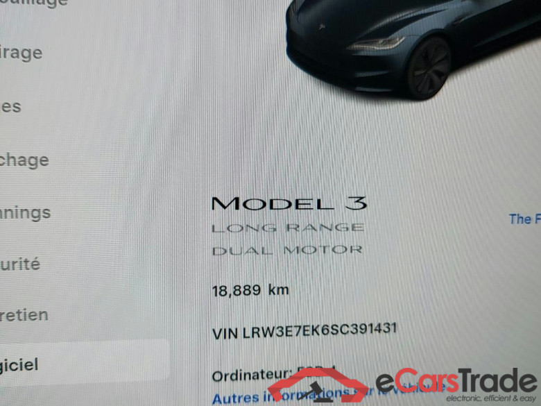 TESLA - TES Model 3 Long Range AWD 392PK  * ELECTRIC * #5