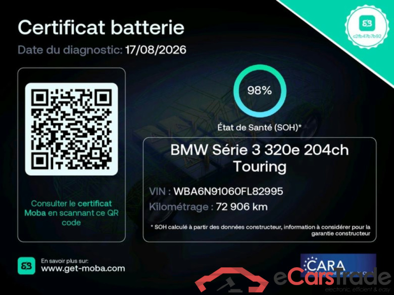 BMW Série 3 Touring / 2019 / 5P / Break 320e 204ch Business Design BVA8 Hybride #2