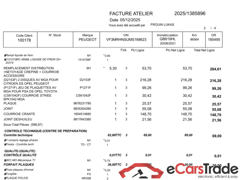 3008 Allure 1.2 PureTech 130CV BVA8 E6d / PRÊT A VENDRE #3